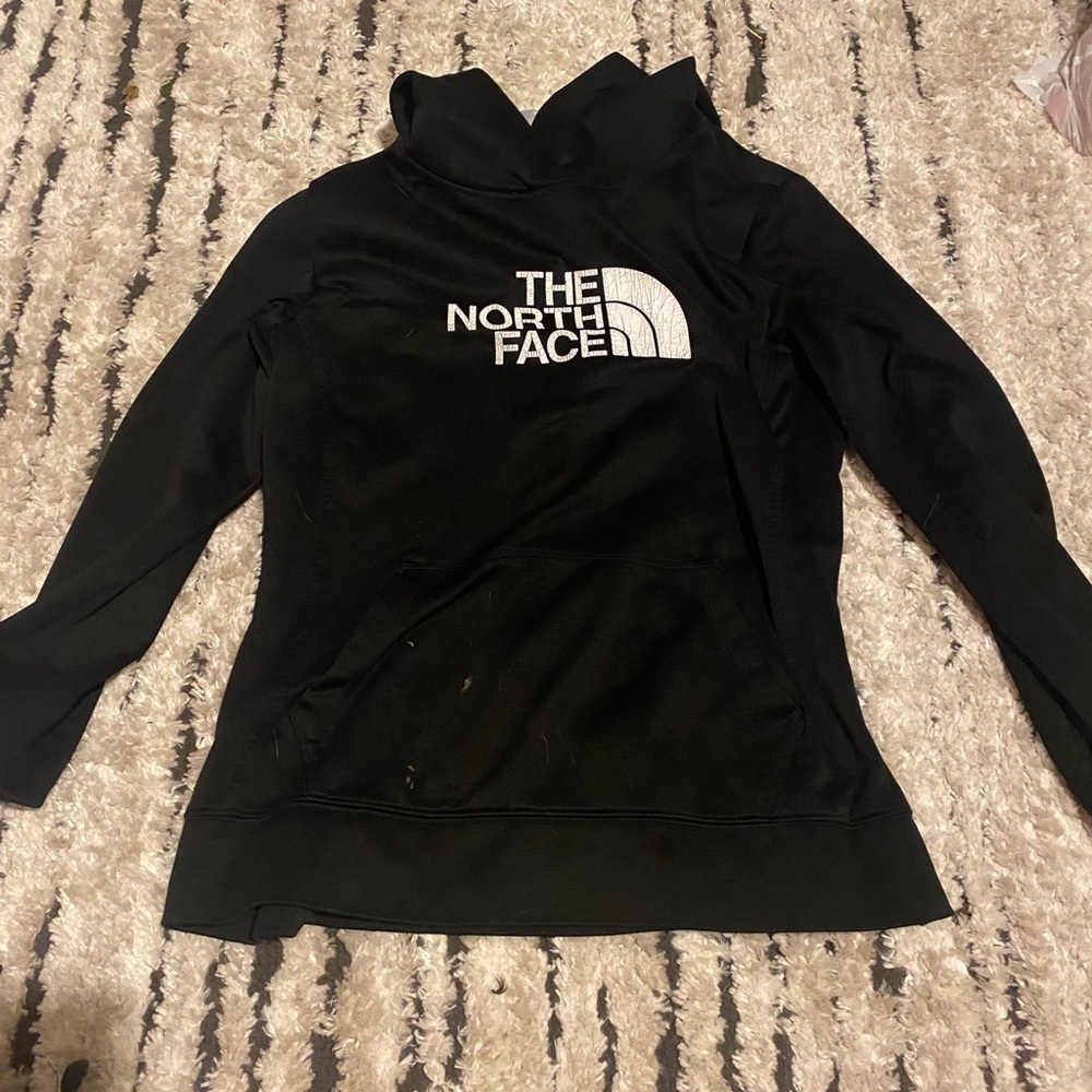 Black north face hoodie size XL women’s